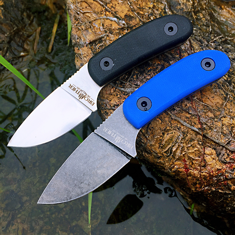 Bushcraft Knife Fixed - Brother Knife F015 Fixed Blade D2