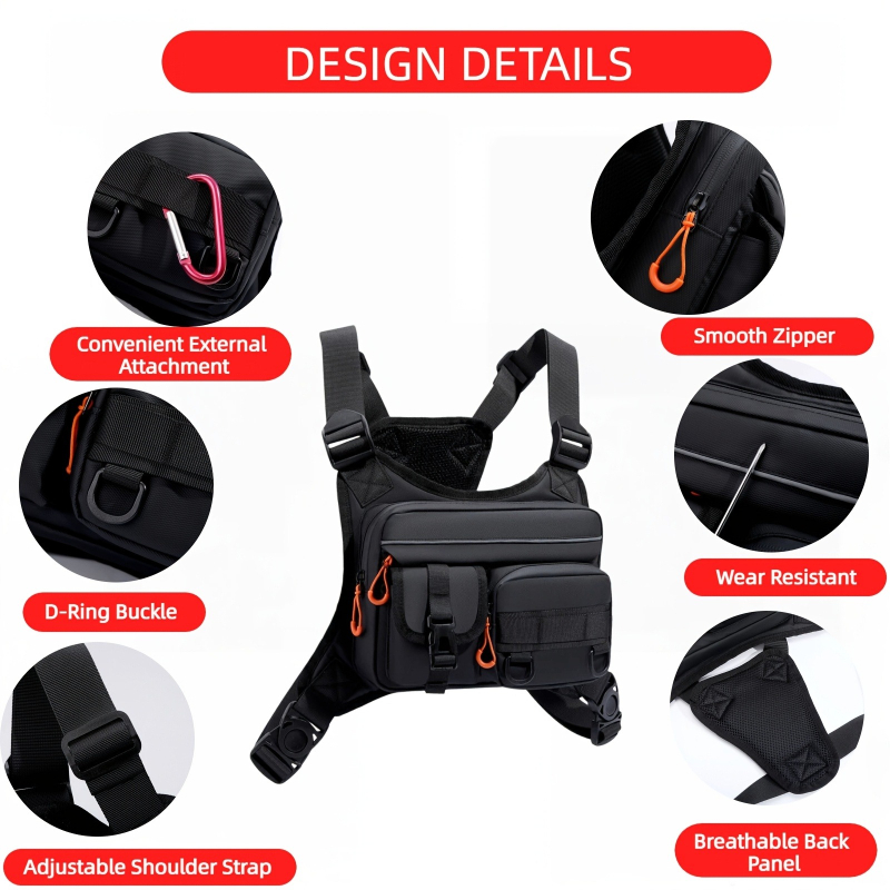 Men's Tactical Chest Bag, Runn - Fishing Kit Compact 评论和价格