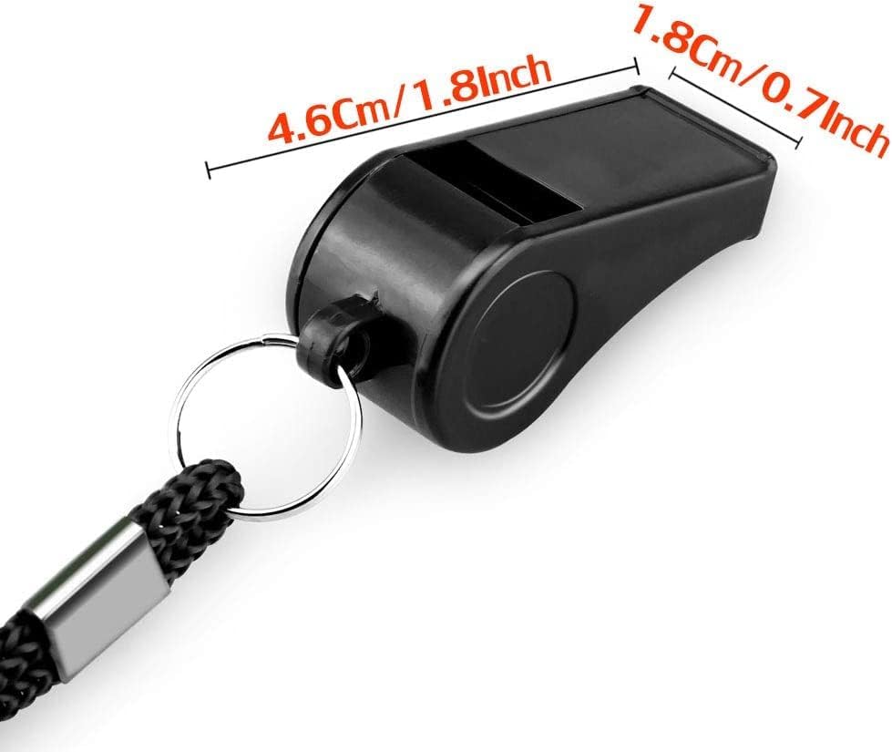 Whistles with Lanyard for Refe - Emergency Whistle Loud 评论和价格