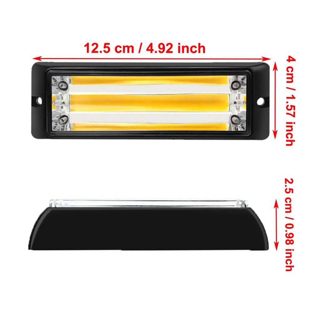 2pcs COB LED Warning Light Eme - Sos Light Strobe 评论和价格
