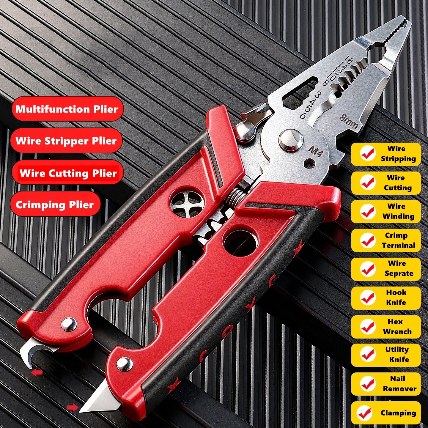 18 in 1 Electrician Pliers Mul - Multi Tool Plier 评论和价格