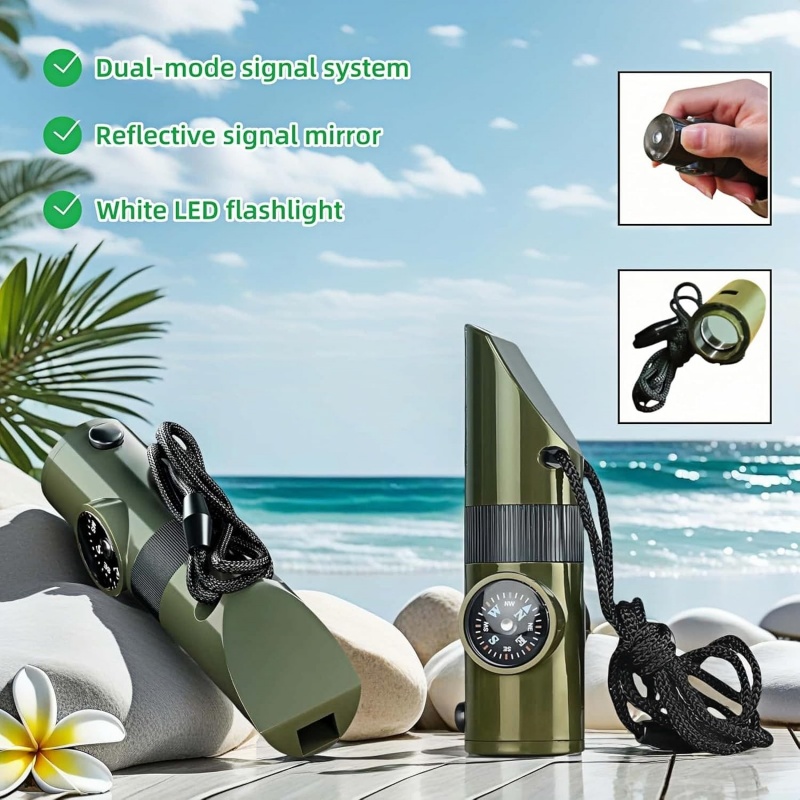 3-in-1 Emergency Whistles with - Emergency Whistle Loud 评论和价格