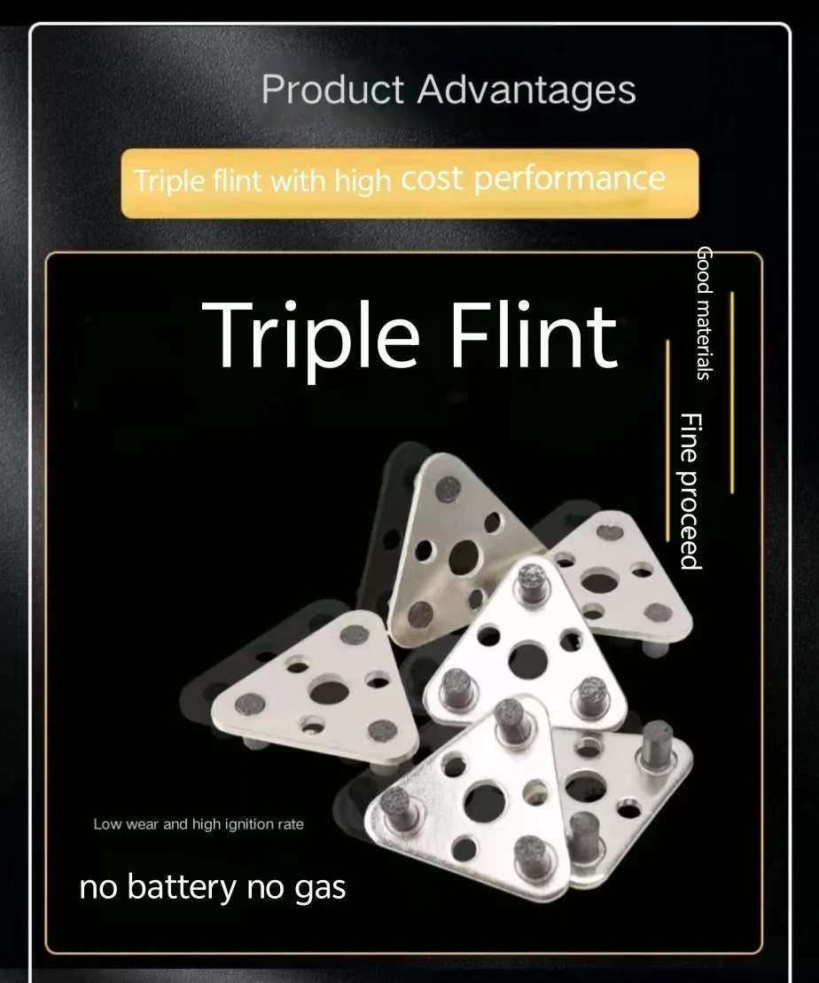 1pc Spark lighter stone Triple - Fire Starting Kit 评论和价格