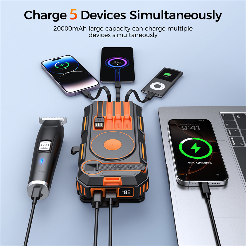 20000mAh Hand Crank Solar Powe - Solar Emergency Charger 评论和价格