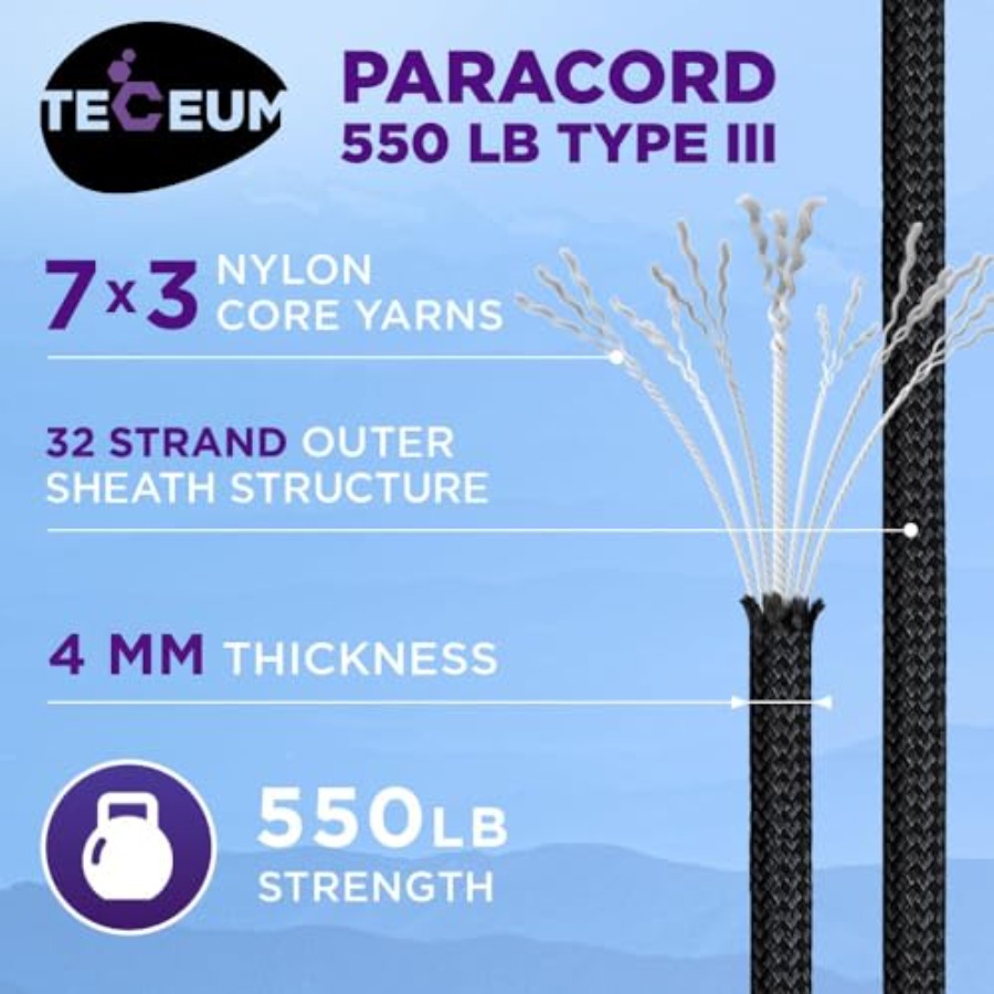 Reflective Paracord Rope 1000  - Para Cord 1000Ft 评论和价格