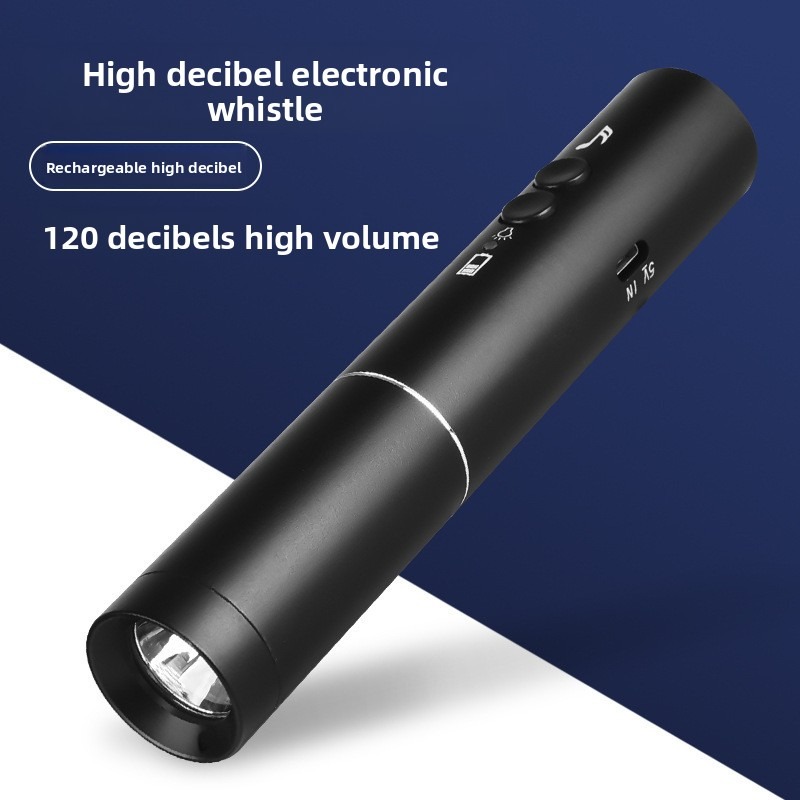 New LED Flashlight Electronic  - Emergency Whistle Loud 评论和价格