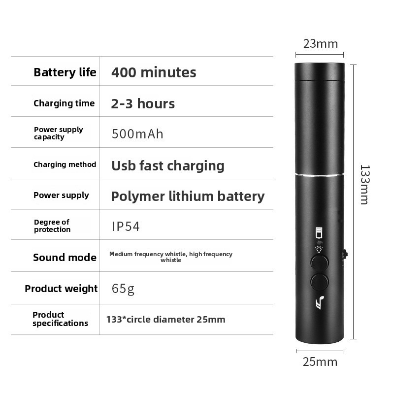 New LED Flashlight Electronic  - Emergency Whistle Loud 评论和价格
