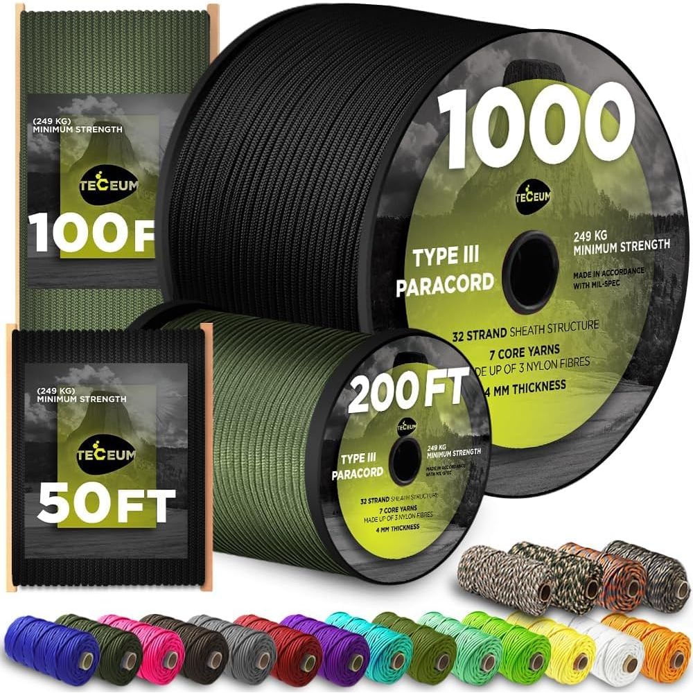 5/32 1000ft Paracord Rope - 20 - Para Cord 1000Ft 评论和价格