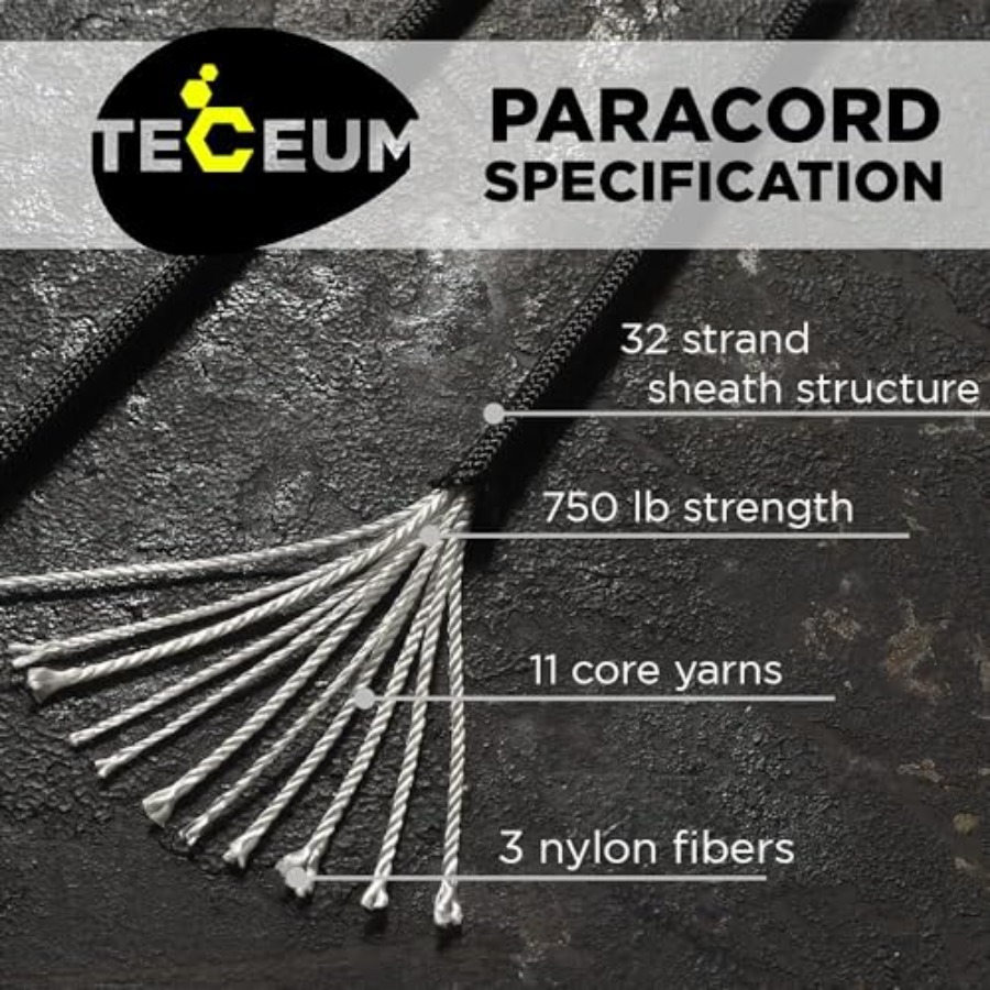 Paracord Rope 750 lb 1000ft/ 2 - Para Cord 1000Ft 评论和价格