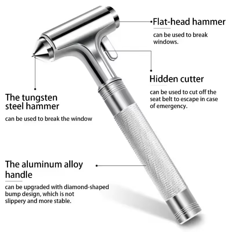Car Safety Hammer Car Window B - Rescue Rope Throw 评论和价格