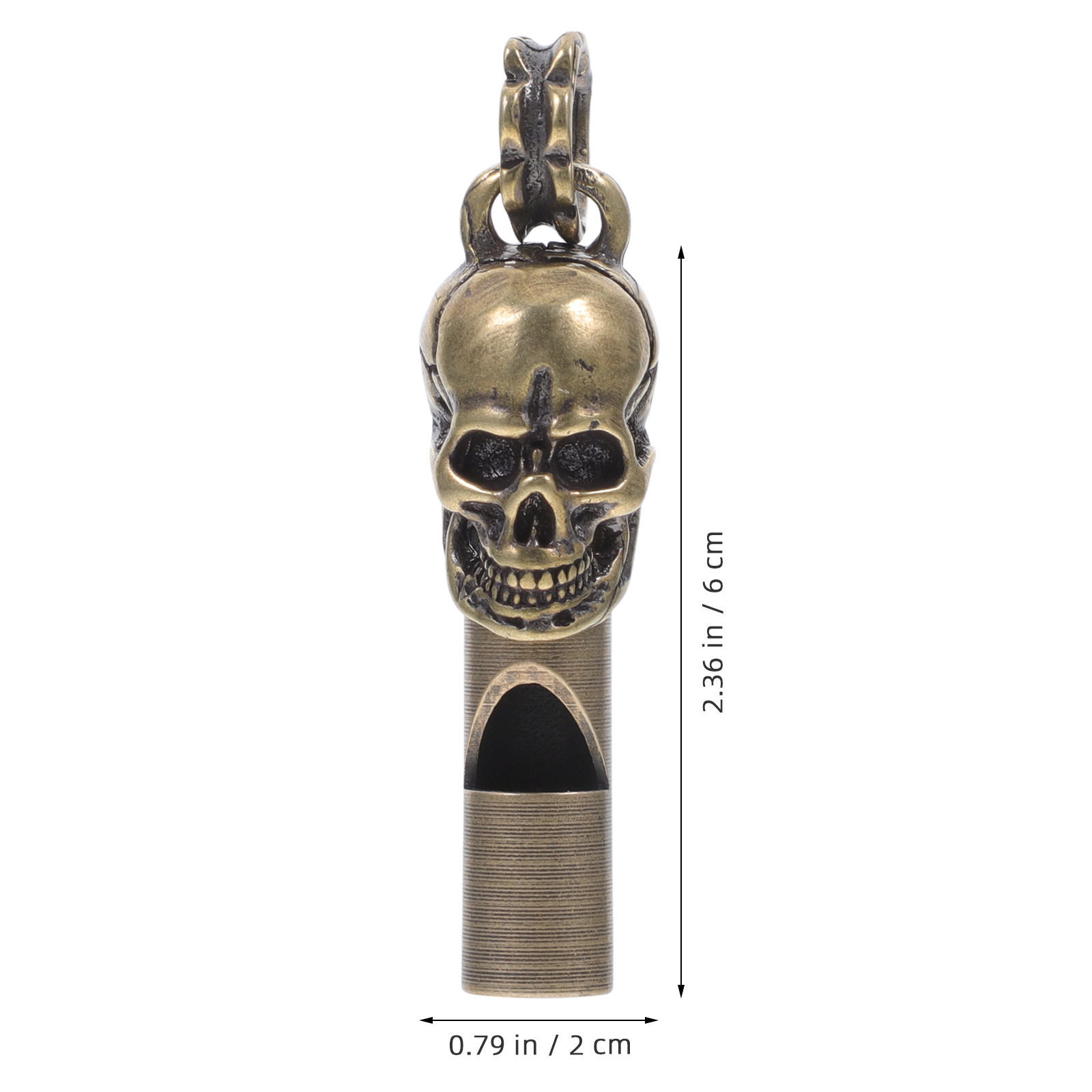 Creative Skull Head Copper Whi - Emergency Whistle Loud 评论和价格