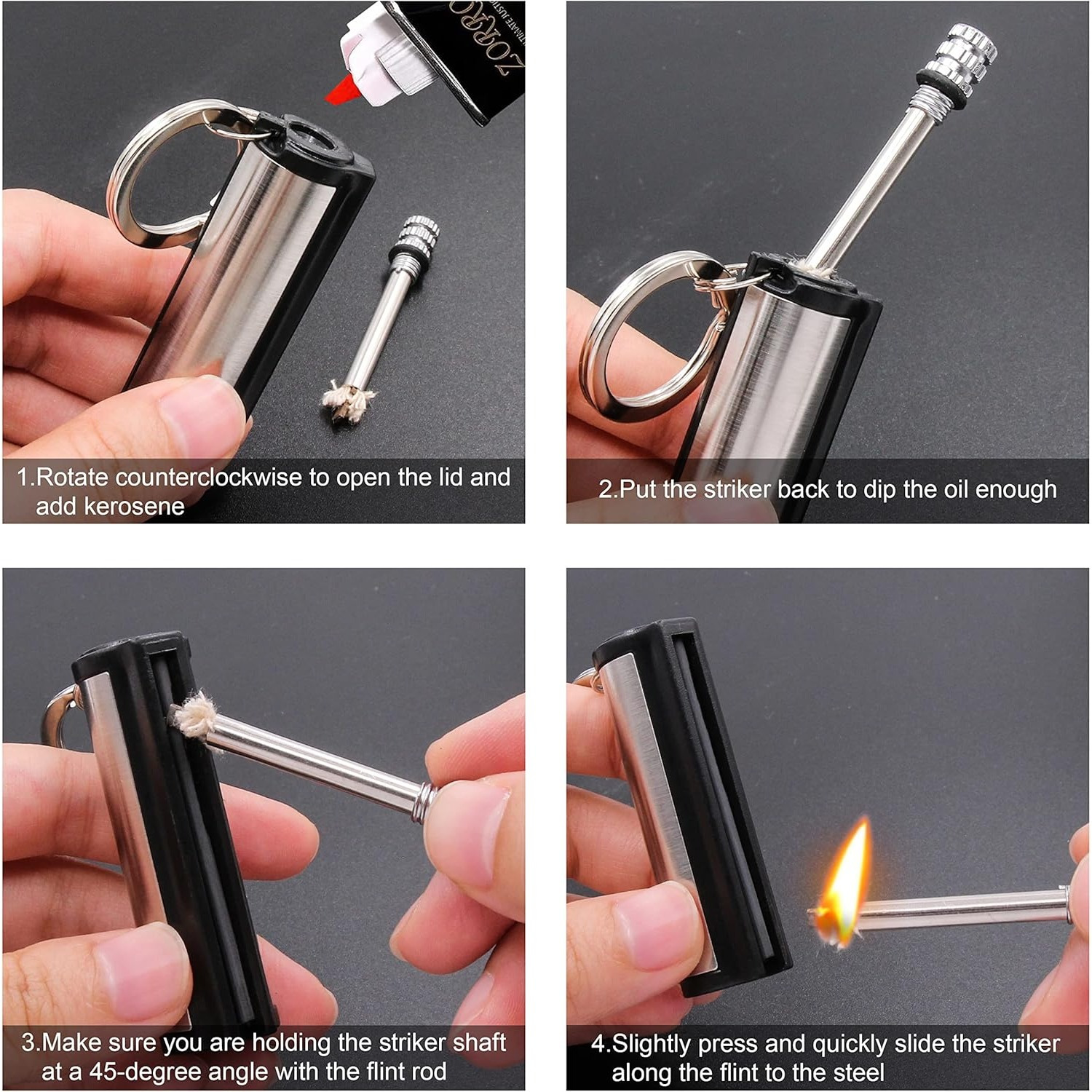 1-5-pack Magnesium flint set,  - Magnesium Fire Starter 评论和价格