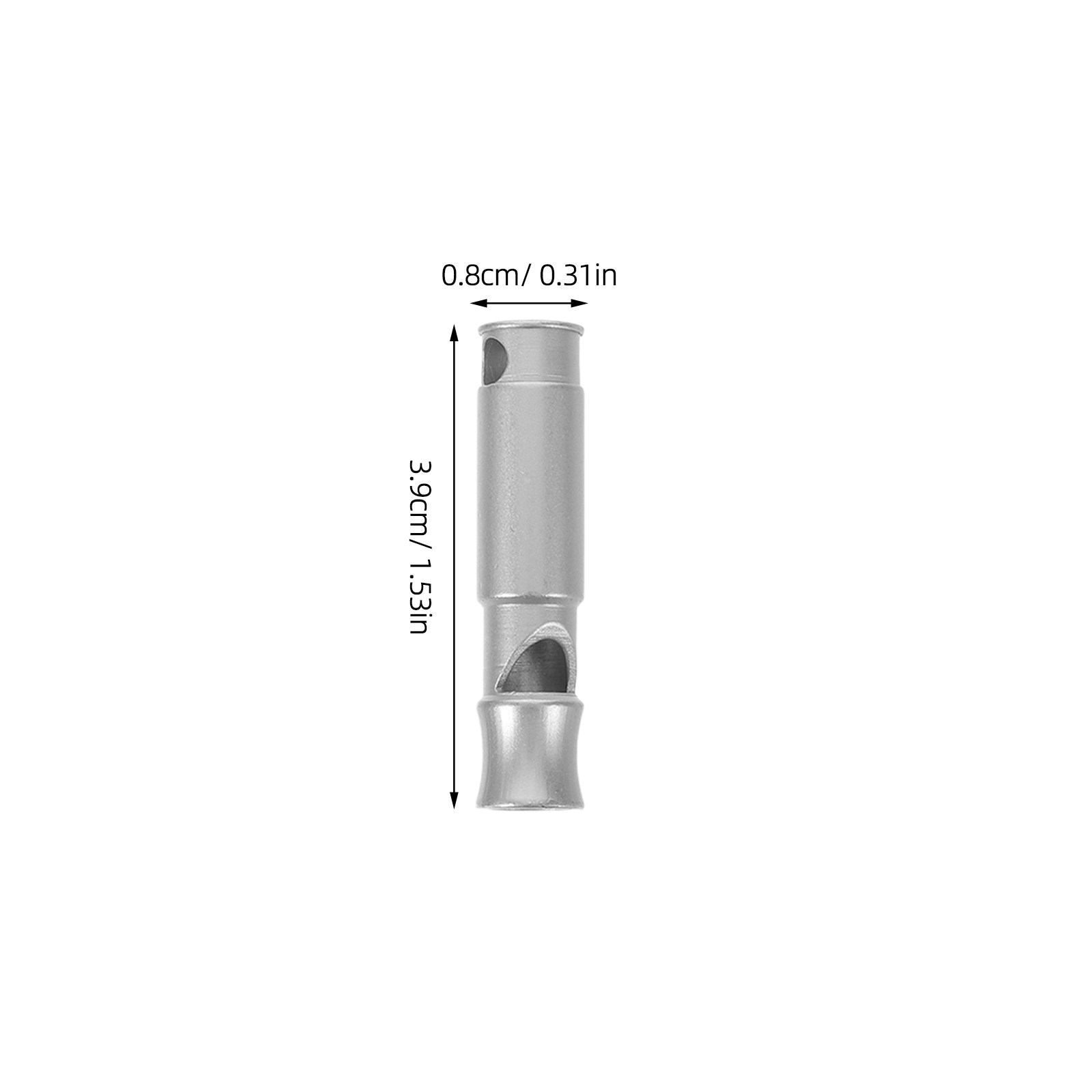 2Pcs Mini Stainless Steel Surv - Emergency Whistle Loud 评论和价格