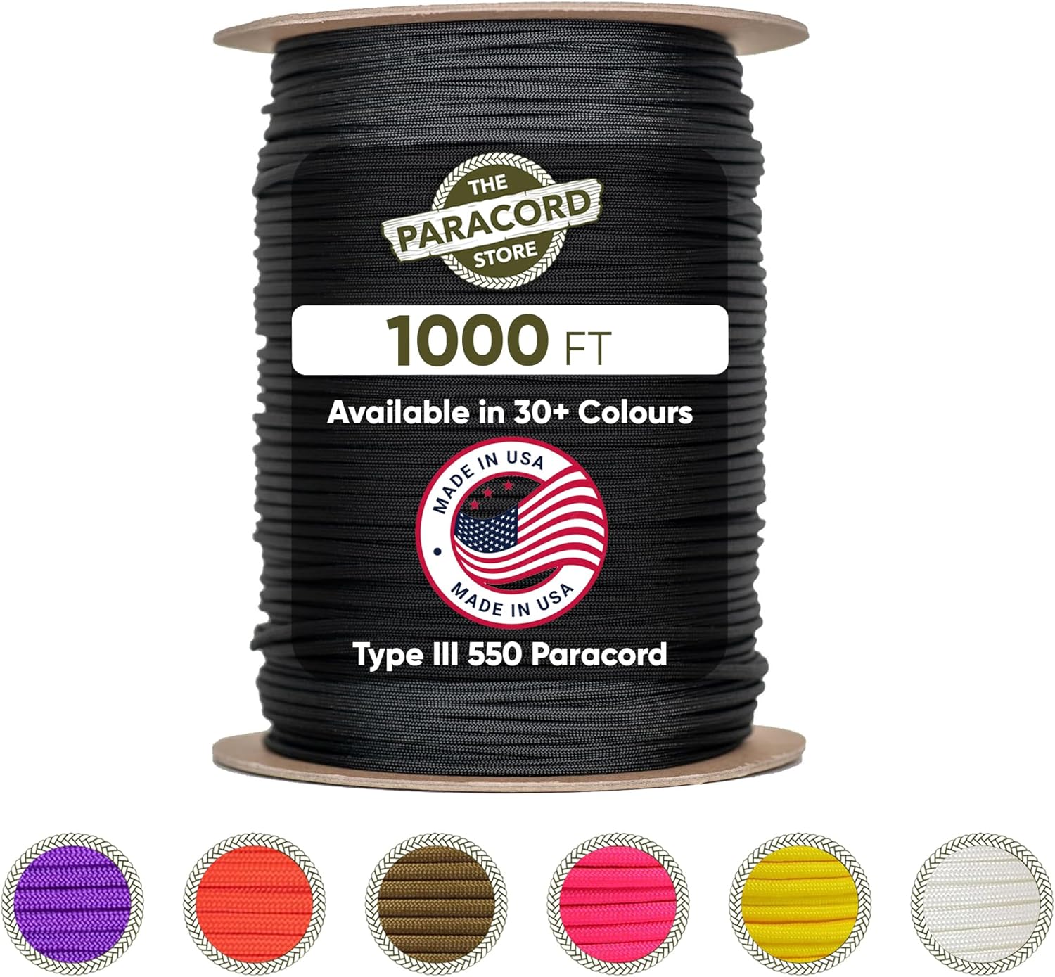 Type III 550 Paracord 1000 FT  - Para Cord 1000Ft 评论和价格