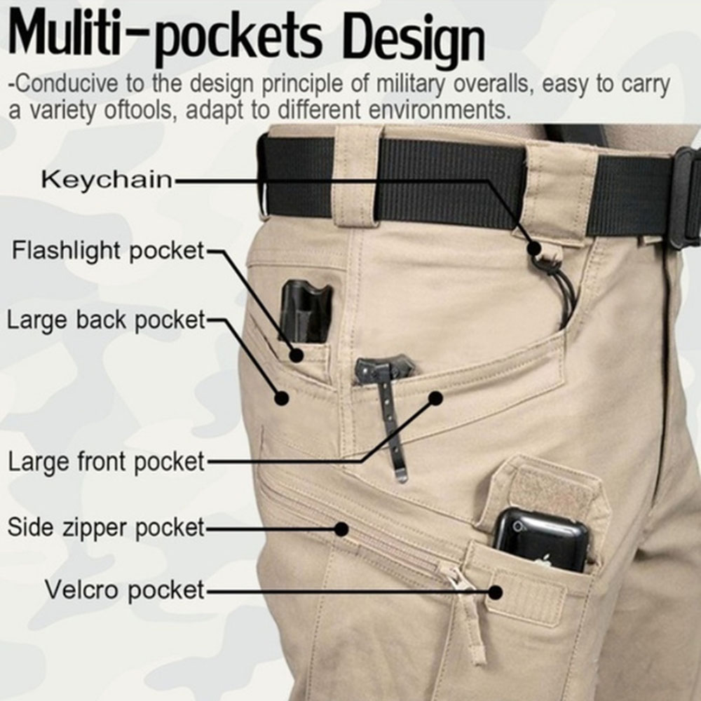 Men's Tactical Cargo Pants 6XL - Fishing Kit Compact 评论和价格